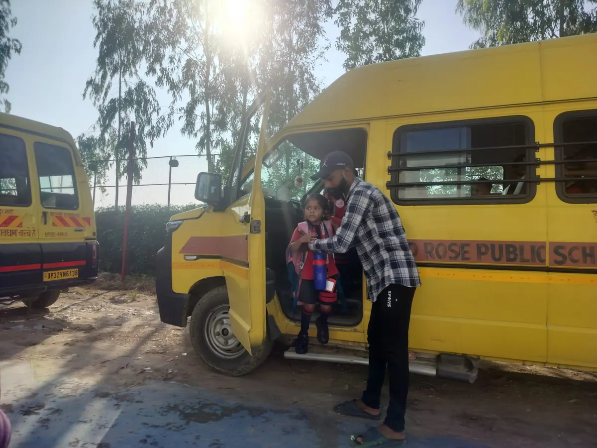 School van on route